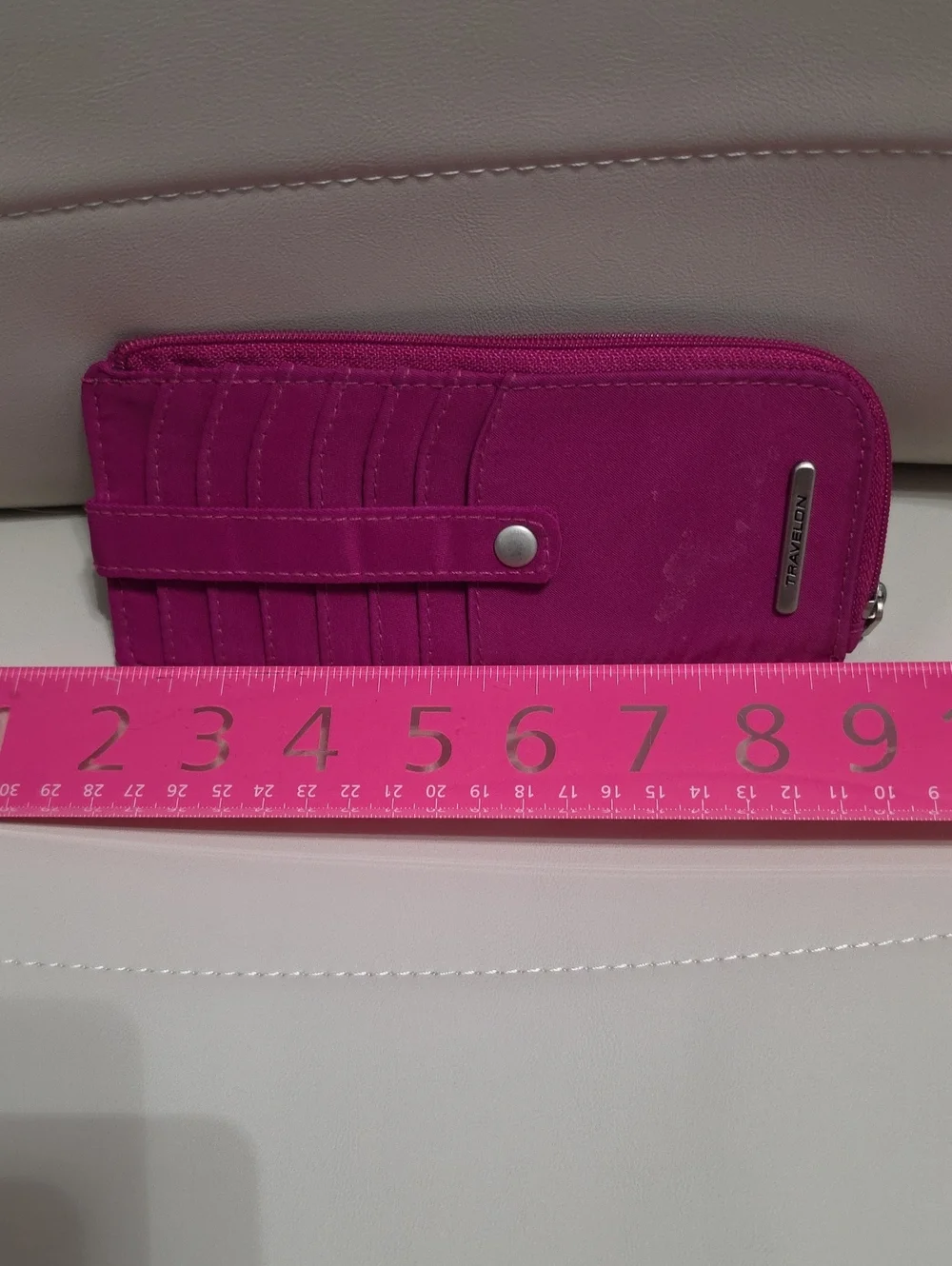 Travelon Pink Zip Around Wallet